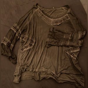 Flowy Olive Green Boutique Top